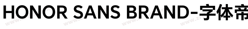 HONOR SANS BRAND字体转换